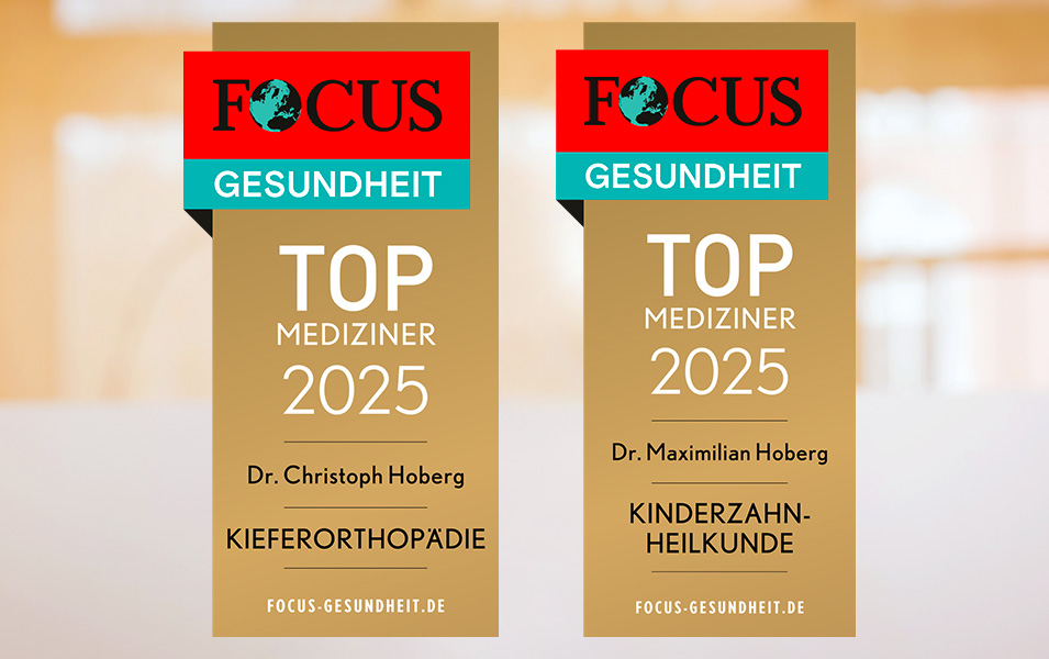 Dr. Christoph Hoberg ist Focus Top-Mediziner für Kieferorthopädie und Dr. Maximilian Hoberg ist Focus Top-Mediziner für Kinderzahnheilkunde Arztsuche