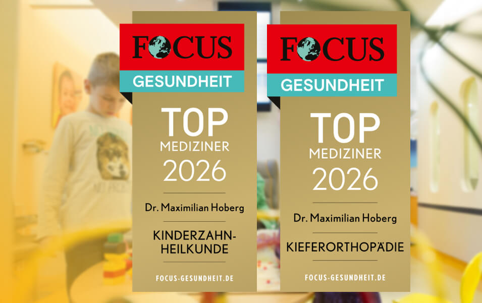 Dr. Maximilian Hoberg ist Focus Top-Mediziner für Kinderzahnheilkunde und Kieferorthopädie Arztsuche